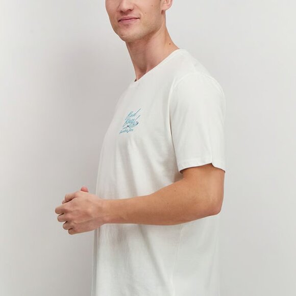 Havana Jim Men Crew Neck Short Sleeve Graphic Print T-shirt, White Size XXL - Picture 3 of 4